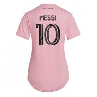 Camiseta Inter Miami Lionel Messi #10 Primera Equipación para mujer 2023-24 manga corta